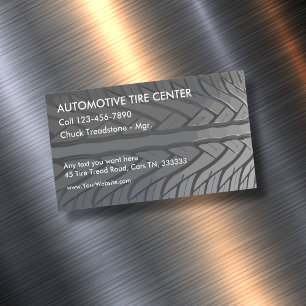 Tarjeta De Visita Magnética Tema automotriz