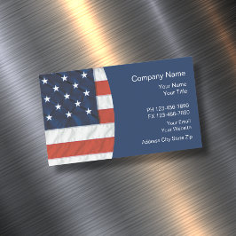 Tarjeta De Visita Magnética Tema patriótico americano