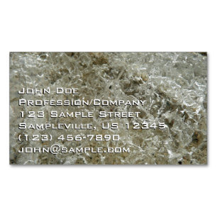 Tarjeta De Visita Magnética Textura abstracta de hielo glacial