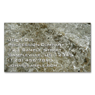 Tarjeta De Visita Magnética Textura De La Naturaleza Del Resumen De Hielo Glac