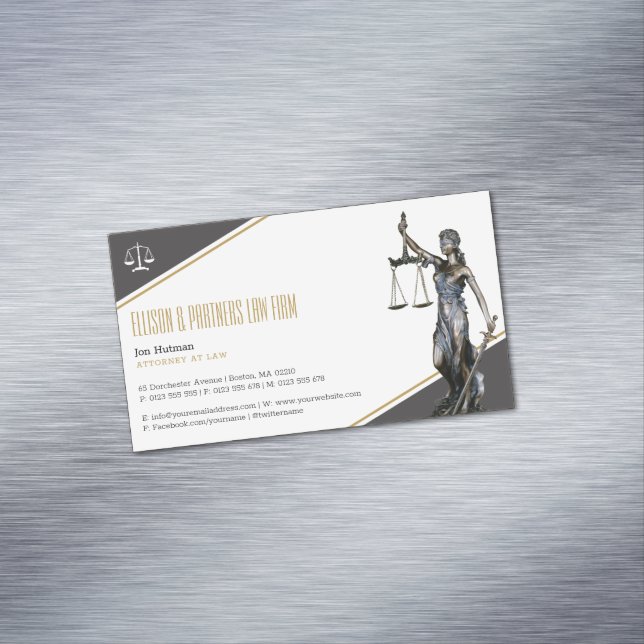 Tarjeta De Visita Magnética Themis | Oficina de Derecho (In Situ)