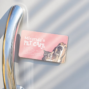 Tarjeta De Visita Magnética Tienda de alimentos de salón de baño para mascotas