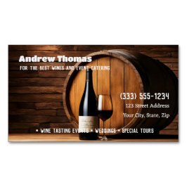 Tarjeta De Visita Magnética Tienda de bebidas alcohólicas