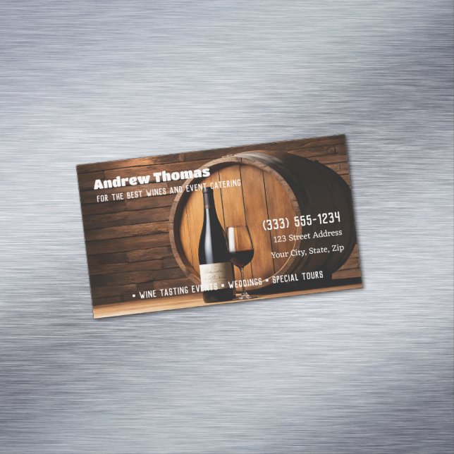 Tarjeta De Visita Magnética Tienda de bebidas alcohólicas (In Situ)
