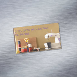 Tarjeta De Visita Magnética Tienda de costura de costura/ desocupación/ scotir