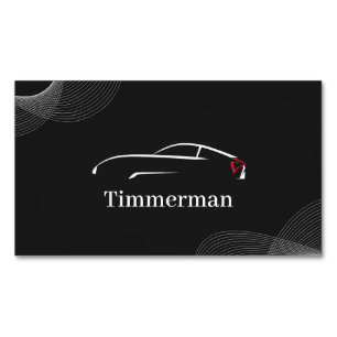Tarjeta De Visita Magnética Timmerman — Cuidado Automotriz y Mejora de Vehícul