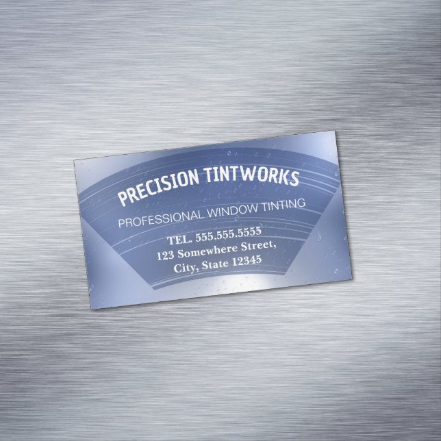 Tarjeta De Visita Magnética Tintado de la ventana del coche (In Situ)