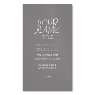 Tarjeta De Visita Magnética Titanium Freehand Simple