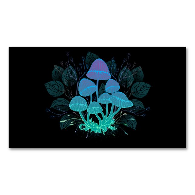Tarjeta De Visita Magnética Toadstools en Bushes (Anverso)