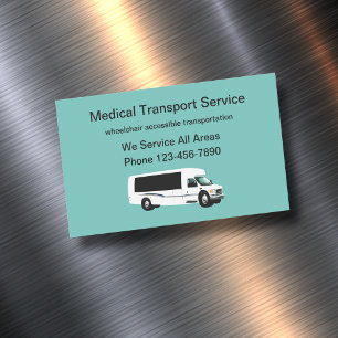 Tarjeta De Visita Magnética Transporte para discapacitados médicos