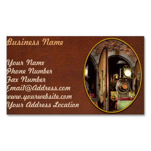 Tarjeta De Visita Magnética Tren - Tecnología para atrapar vacas 1869