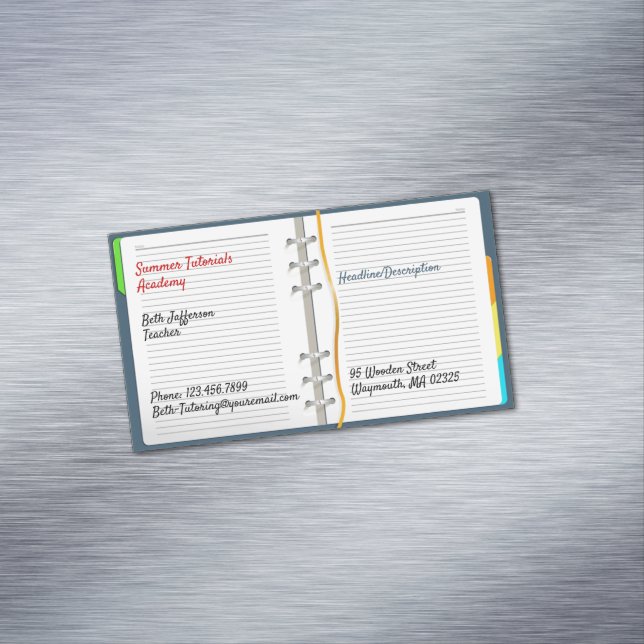 Tarjeta De Visita Magnética Tutorial de bloc de notas (In Situ)