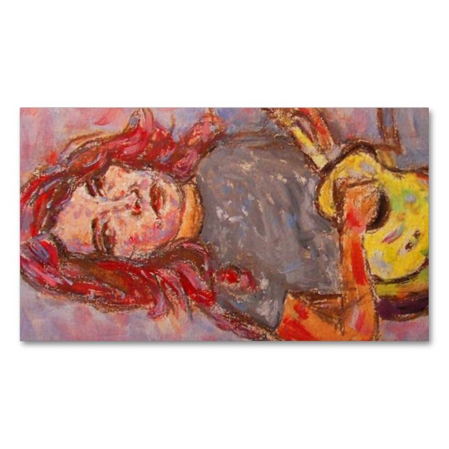 Tarjeta De Visita Magnética Ukulele Chica (Anverso)