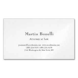 Tarjeta De Visita Magnética Único Clásico Personalizado Personalizado