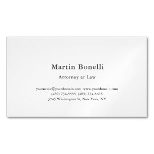 Tarjeta De Visita Magnética Único Personalizado Clásico