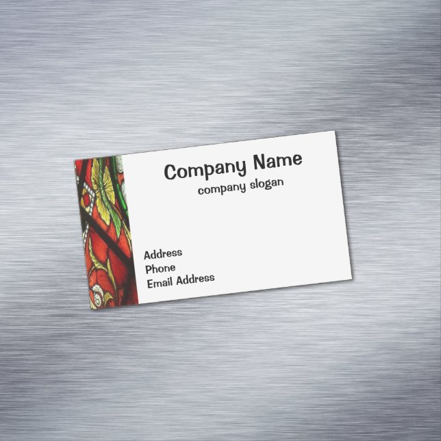 Tarjeta De Visita Magnética Vidrio manchado (In Situ)