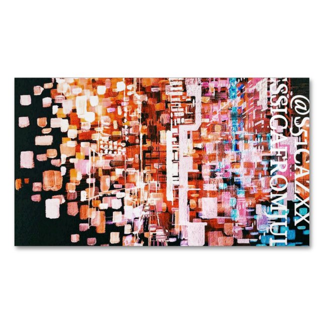 Tarjeta De Visita Magnética Vista nocturna de Flight Mug (Anverso)