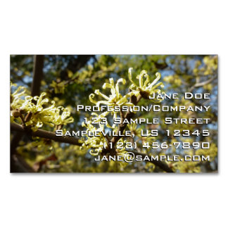 Tarjeta De Visita Magnética Witch Hazel Flowers