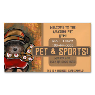 Tarjeta De Visita Magnética Yorkie Poo