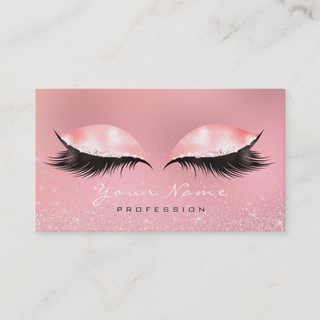 Tarjeta De Visita Magnífica Belleza Rosa Blanca Glass Lazas Purpurin (Anverso)