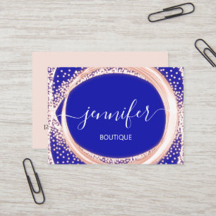 Tarjeta De Visita Magnífica maquillaje con encanto profesional Rosa