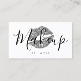 Tarjeta De Visita Magnífica tipografía de maquillaje labios Purpurin