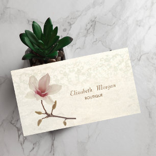 Tarjeta De Visita Magnolia Chic Vintage , Encaje