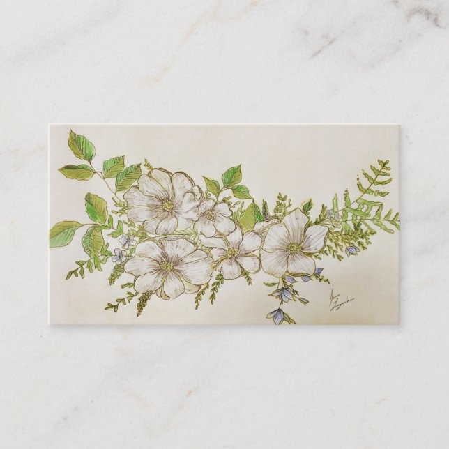 Tarjeta De Visita Magnolia de Lousiana (Anverso)