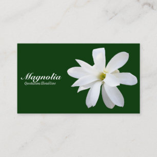 Tarjeta De Visita Magnolia - Verde oscuro 003300