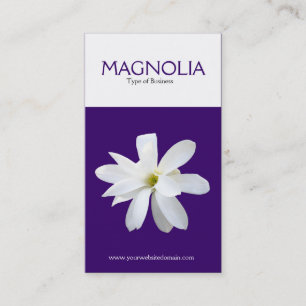 Tarjeta De Visita Magnolia vertical de dos tonos (330066)