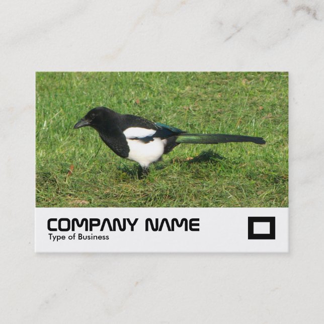Tarjeta De Visita Magpie europeo (Anverso)
