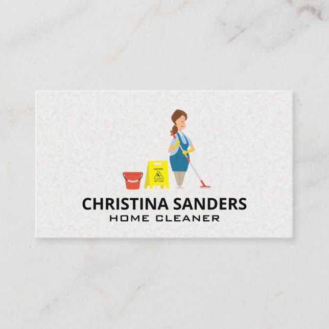 Tarjeta De Visita Maid Cleaner (Anverso)