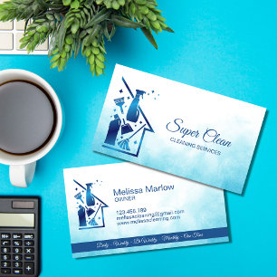 Tarjeta De Visita Maid Cleaning House professional Cleaning Services