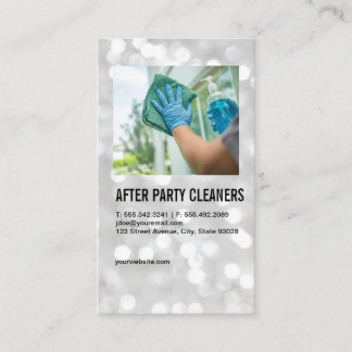 Tarjeta De Visita Maid Cleaning Window | Home Services