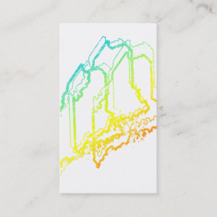 Tarjeta De Visita maine chill blur