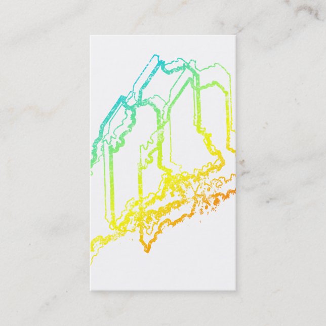 Tarjeta De Visita maine chill blur (Anverso)