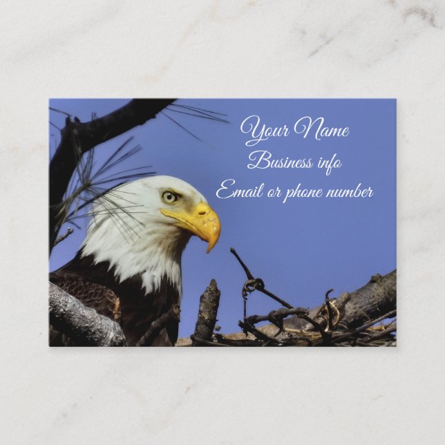 Tarjeta De Visita Majestic Bald Eagle (Anverso)