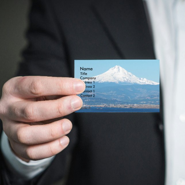 Tarjeta De Visita Majestic Mount Hood Landscape (In Situ)
