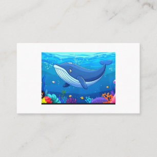 Tarjeta De Visita Majestuosa ballena jorobada - Gentil gigante del m