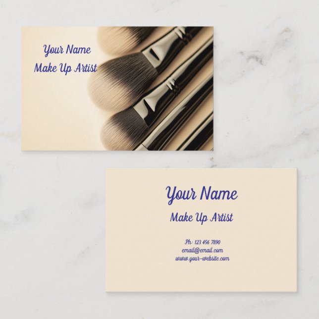 Tarjeta De Visita Make up (Anverso / Reverso)