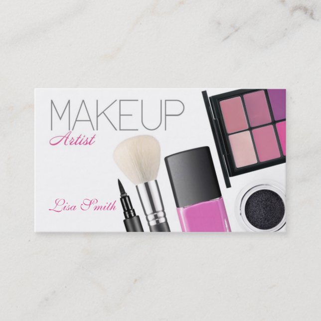 Tarjeta De Visita Make up Artist (Anverso)