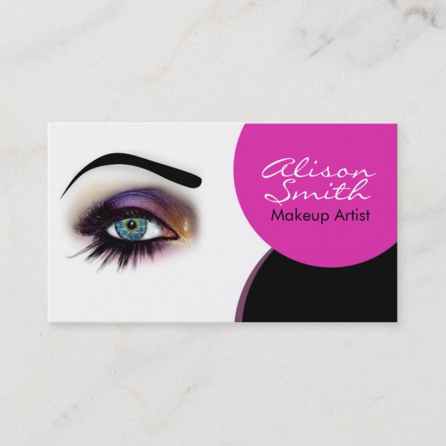 Tarjeta De Visita Makeup artist (Anverso)