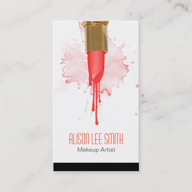 Tarjeta De Visita Makeup Artist (Anverso)