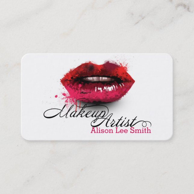 Tarjeta De Visita Makeup Artist (Anverso)