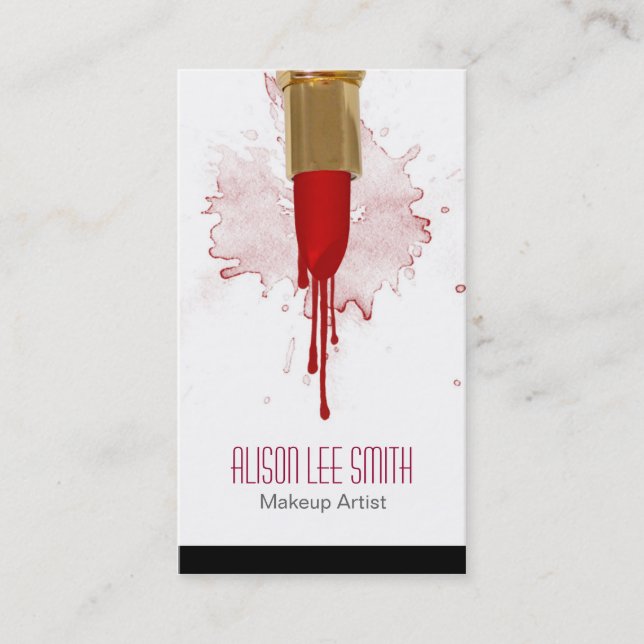 Tarjeta De Visita Makeup Artist (Anverso)