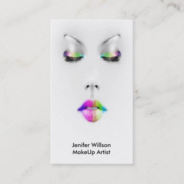 Tarjeta De Visita Makeup Artist Business Card (Anverso)