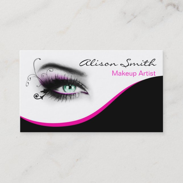 Tarjeta De Visita MakeUp artist business card (Anverso)