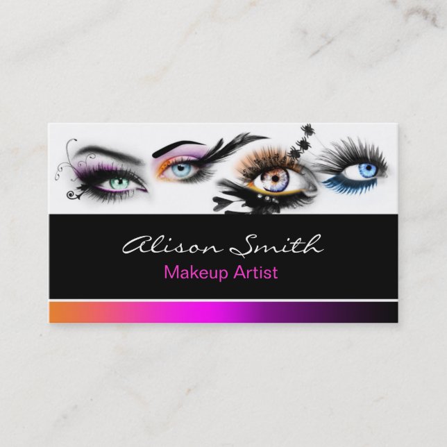 Tarjeta De Visita MakeUp artist business card (Anverso)
