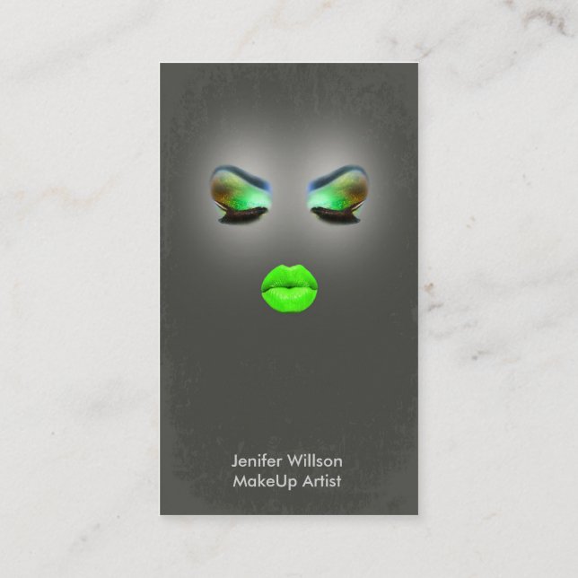 Tarjeta De Visita Makeup Artist Business Card (Reverso)