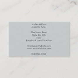 Tarjeta De Visita Makeup Artist Business Card